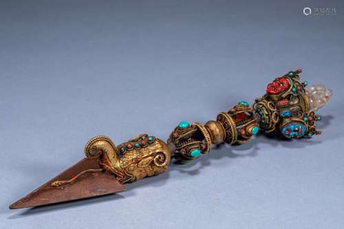 Ancient Chinese Buddhist gilt instruments