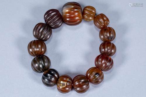 ancient chinese agate bracelet