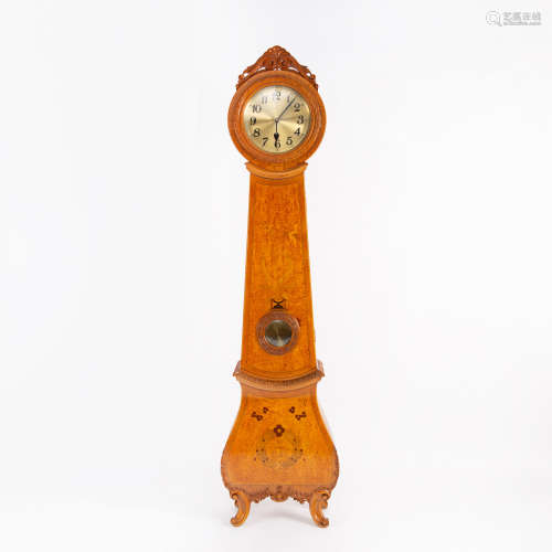 English Wood Standing Clock