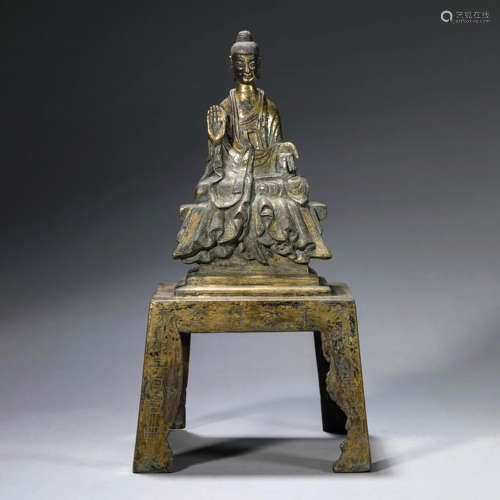 Gilt-Bronze Statue of Shakyamuni