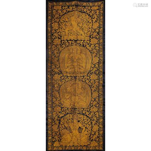 Silk Kesi Panel of Buddha