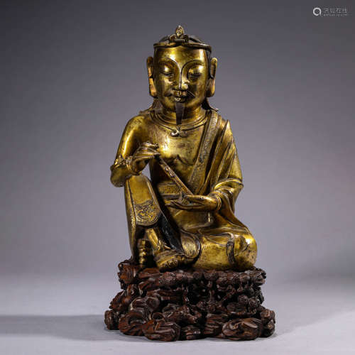 Gilt-Bronze Statue of Figure