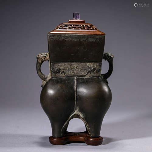 Bronze Ritual Four-Legged Censer