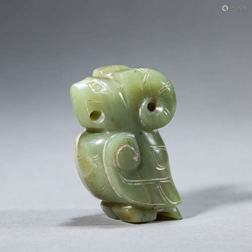 Hongshan Culture Carved Jade Ram Ornament