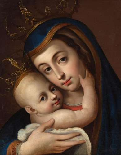 17th century Spanish school."Virgin of Bethlehem"....