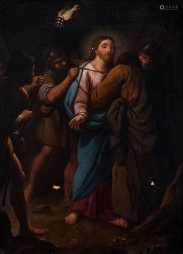 Caravaggista school; late 17th century."The Arrest of C...