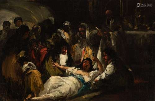 EUGENIO LUCAS VELAZQUEZ (Madrid, 1817 - 1870)."The Poss...