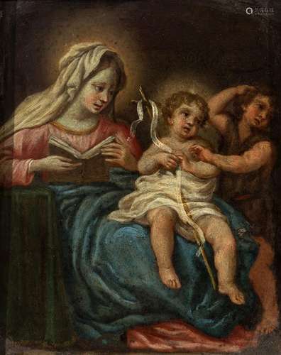 Italian school; 18th century."Madonna and Child with Sa...