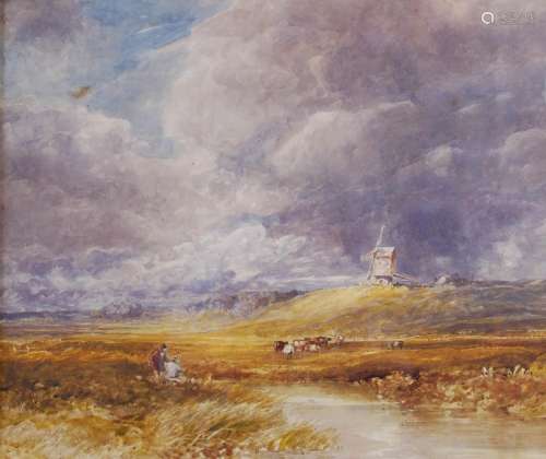 John Keeley (1849 - 1930) A Veteran of Many Storms watercolo...