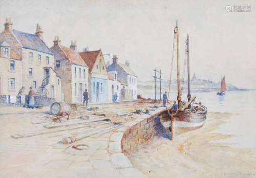 Horatio Thomson (1850-1927) Maritime interest - The Harbour ...