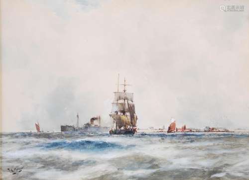 AR Frank Henry Mason RBA (1875-1965) A pair of Maritime scen...