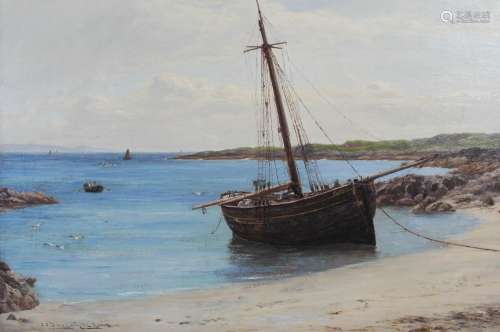 John James Bannatyne RSW (1836-1911) Coastal Landscape with ...