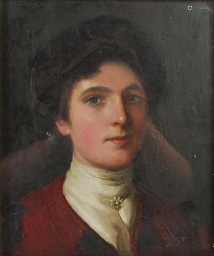 Late 19th century Scottish School A portrait of Mrs John All...