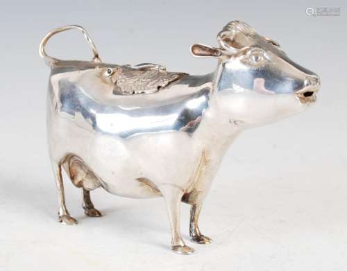 A 20th century silver cow creamer, London, 1970, makers mark...