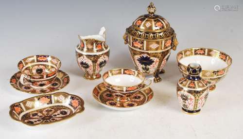 A collection of Royal Crown Derby porcelain, to include a ja...