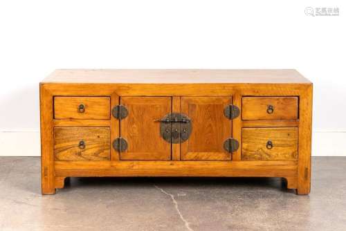 A Chinese low cabinet, 21 x 50 1/2 x 18 1/2 in. (53 x 128 x ...