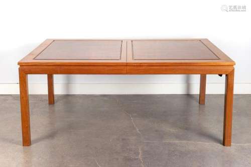 A Chinese hardwood rectangular extending dining table, 30 x ...