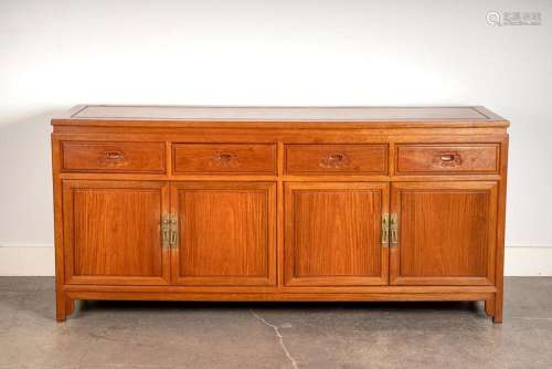 A Chinese hardwood sideboard, 33 x 71 3/4 x 19 in. (83.82 x ...