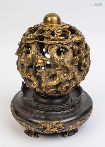 A Chinese incense burner,