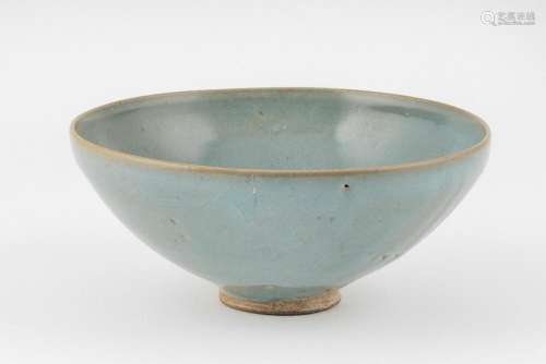A Chinese bowl having a lavendar glaze, 3.35 x 9 in. (8.51 x...
