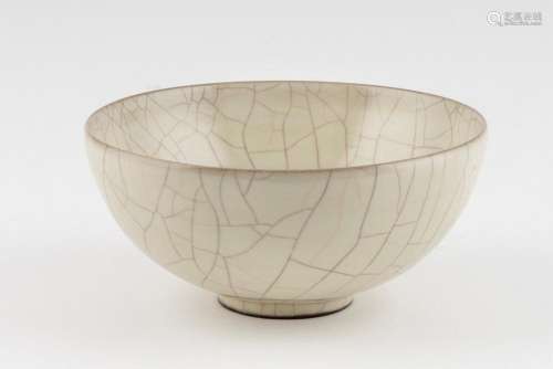 A Chinese Song style white crackle glazed bowl,