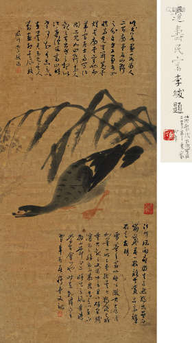 1684～1752 边寿民  芦雁图 设色纸本 镜片