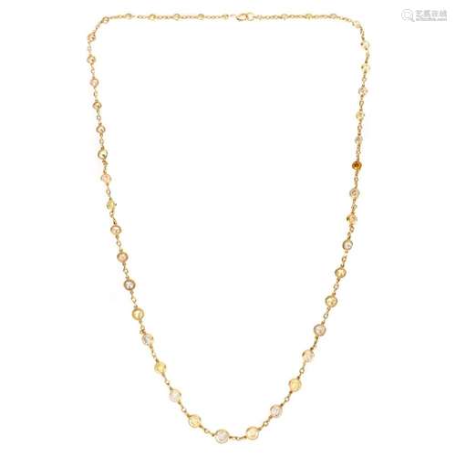 Diamond and 18K Necklace