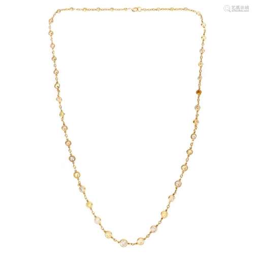 Diamond and 18K Necklace