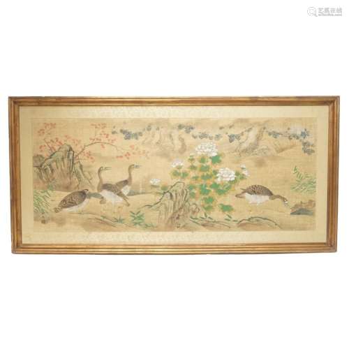 Chinese Silk Scroll Painting