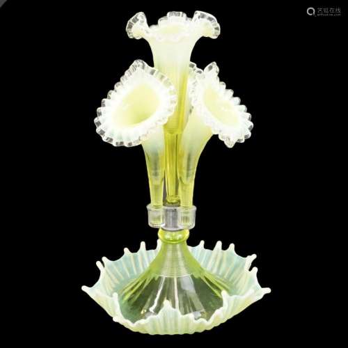 Vintage Glass Epergne