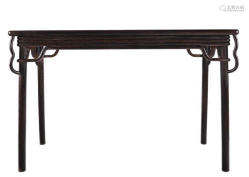Red sandalwood a long narrow table