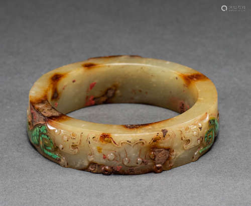 Chinese Khotan jade bracelet