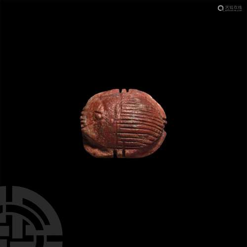 Egyptian Red Jasper Scarab