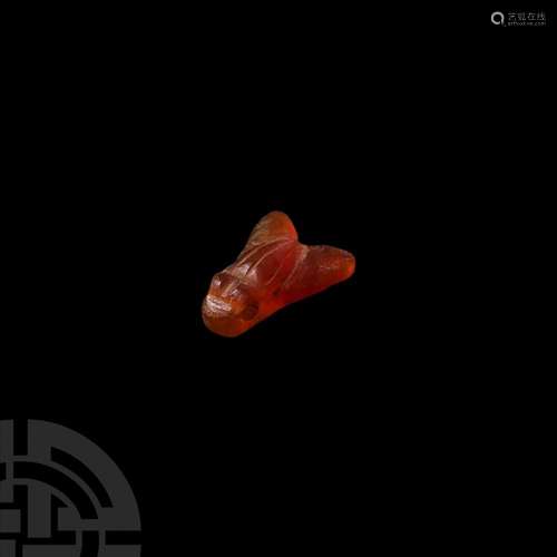 Egyptian Carnelian Fly Amulet