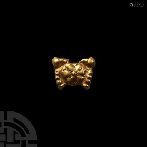 Graeco-Roman Gold Crab Amulet