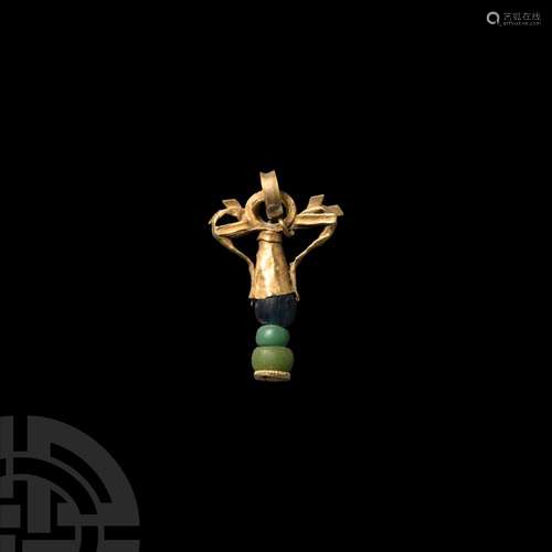 Greek Gold Amphora-Shaped Pendant