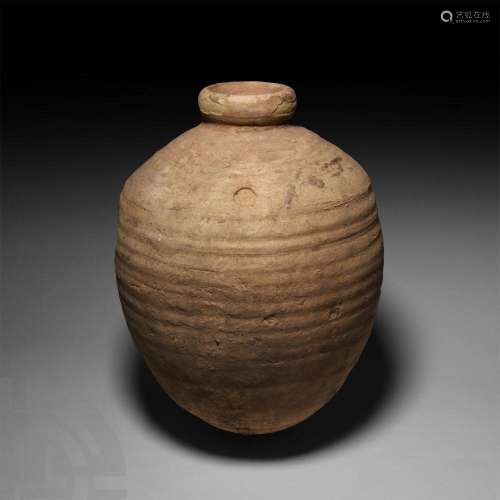 Roman Ribbed Amphora