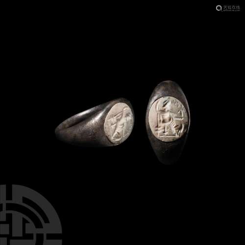 Roman Silver Ring with Jupiter Gemstone