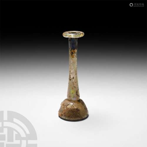 Roman Glass Candlestick Unguentarium