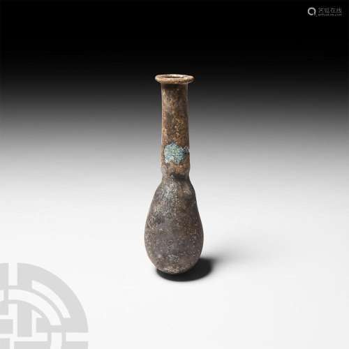 Roman Iridescent Glass Bottle