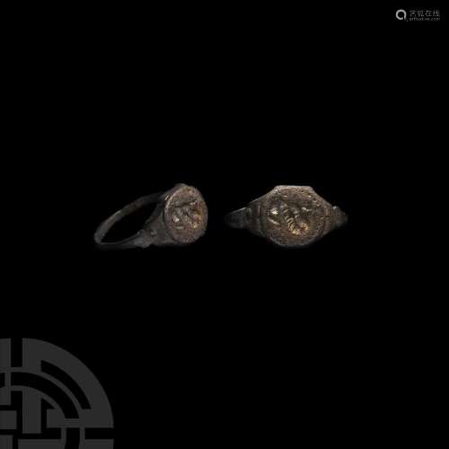 Roman Signet Ring with Bird