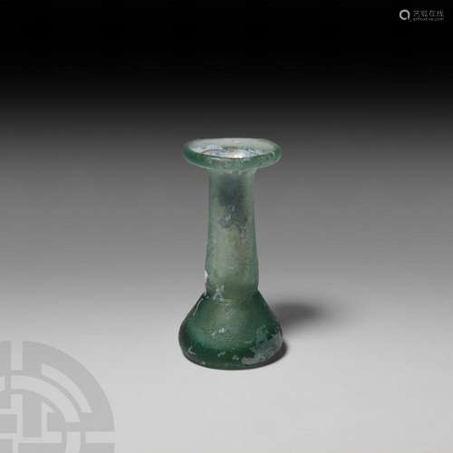 Roman Green Glass Vessel