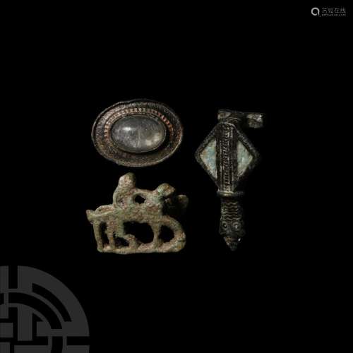 Roman Bow and Plate Brooch Group