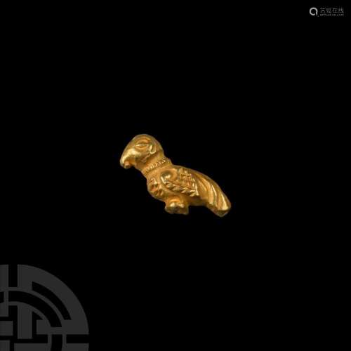 Byzantine Gold Bird Bead