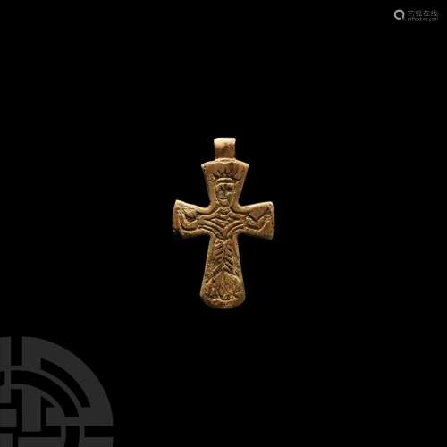 Byzantine Bone Cross Pendant