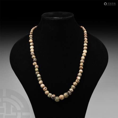 Western Asiatic Mosaic Bead Necklace