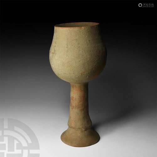 Bactrian Terracotta Chalice