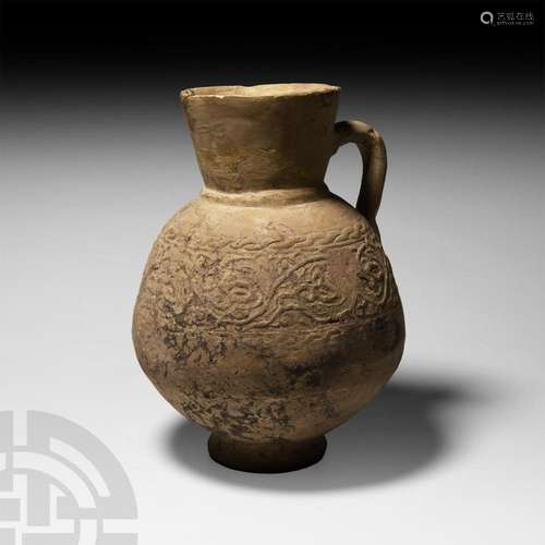 Western Asiatic Terracotta Jug with Handles