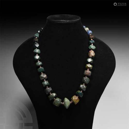 Western Asiatic Facetted Bead Necklace