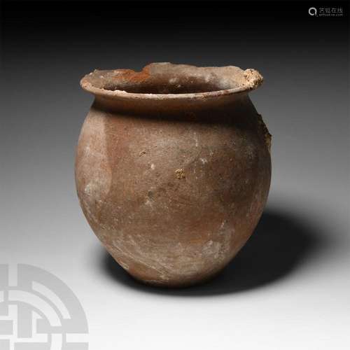 Bronze Age Holy Land Terracotta Storage Vessel